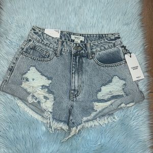Mid Rise Slim Fit Jean Denim Shorts